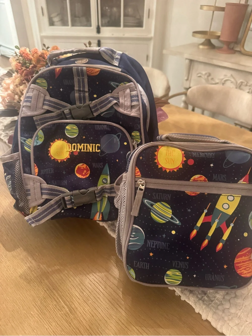 Pottery Barn kids Space Backpack & Lunch Bag Set - Personalized